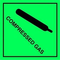 Compressed Gas Safety Sticker