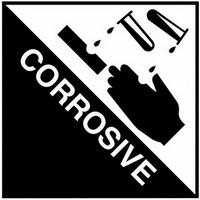 Corrosive 2 Safety Sticker