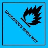 Dangerous When Wet Safety Sticker