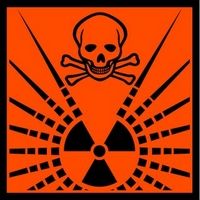 Danger Radioactive Safety Sticker