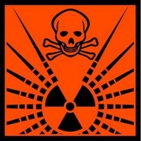 Danger Radioactive Safety Sticker