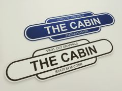 Personalised Rail Totem Name Plate - ENGRAVED