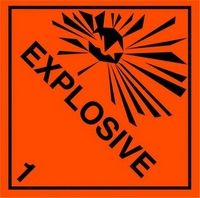 Explosive Safety Sticker