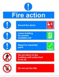 Fire Action Sticker 2