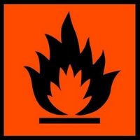 Fire Flames 1 Safety Sticker