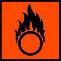 Fire Flames 2 Safety Sticker