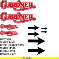 Gardner Engine Room Decal Set