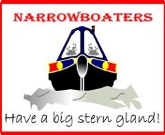 Funny Narrowboaters Have A Big Stern Gland Sticker