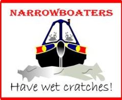 Funny Narrowboaters Have Wet Cratches Sticker