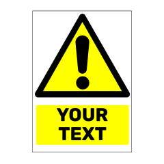 custom warning sign