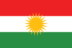 Kurdistan flag sticker