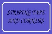 Narrowboat Striping Tape / coachlines and four Corners panel Kit