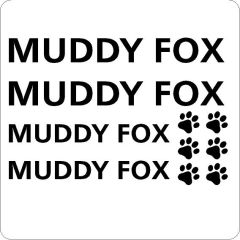 MUDDY FOX BICYCLE STICKERS SET