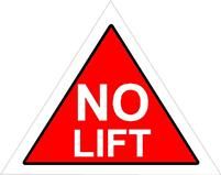 Boat Hoist Sticker - No Lift (4 of)