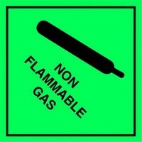 Non Flammable Gas Safety Sticker