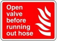 Open Valve Sticker