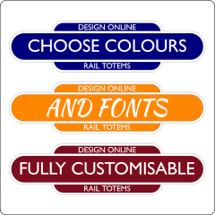 Design Online Rail Totem Stickers/Signs