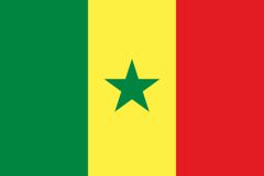 Senegal flag sticker