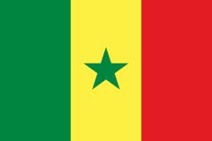 Senegal flag sticker