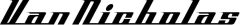 Van Nicholas Bicycle Decal Sticker