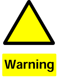 Warning Warning Safety Sticker