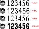 Combined BW and CRT Boat Index Numbers - OUR OWN DESIGN (Pair)