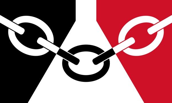 Black Country flag sticker