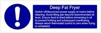 Deep Fat Fryer Vinyl Sticker