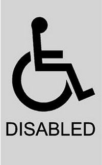 Disabled Door Sticker