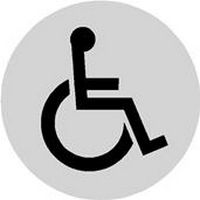 Disabled Door  Sticker - Pack of 5