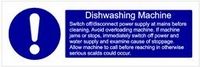 Dish Washing Machine Vinyl Sticker
