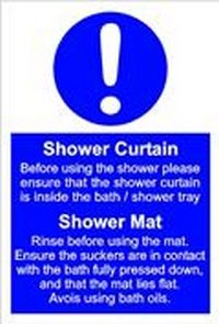 Shower Curtain Shower Mat Vinyl Door Self Adhesive Sticker