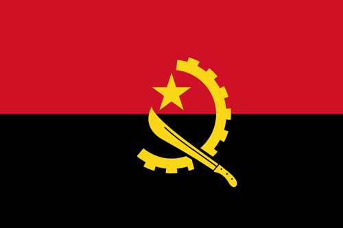 Angola flag sticker 