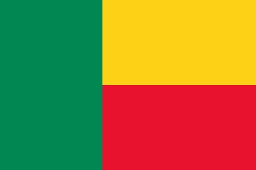 Benin flag sticker 