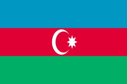 Azerbaijan Flag sticker 
