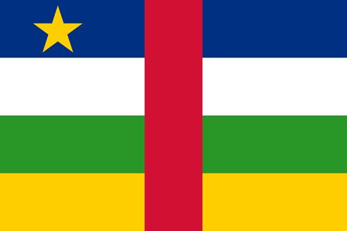 Central African Republic flag sticker 