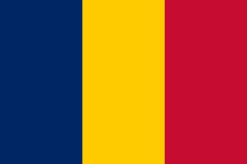 Chad flag sticker 
