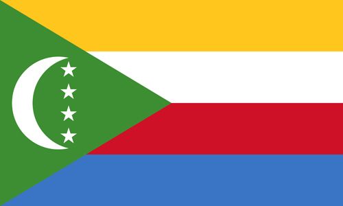 Comoros flag sticker