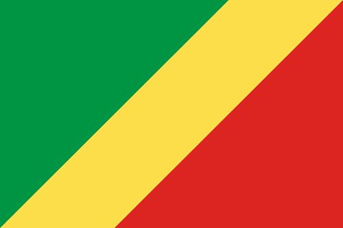 Congo flag sticker 