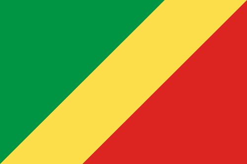 Congo flag sticker 