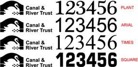 Canal and River trust Boat Numbers