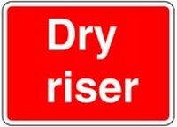 Dry Riser Safety Sticker