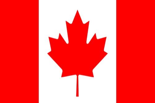 Canada flag sticker 