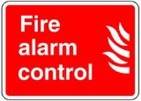 Fire Alarm Control Safety Sticker