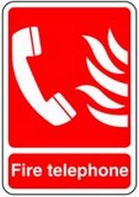 Fire and Phone Safety Sticker