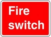 Fire Switch Safety Sticker