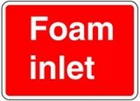 Foam Inlet 2 Safety Sticker