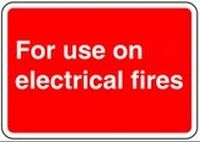 For use on electrical fires 2 Safety Sticker