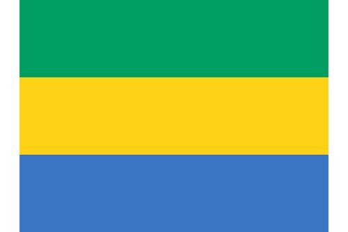 Gabon Flag Sticker