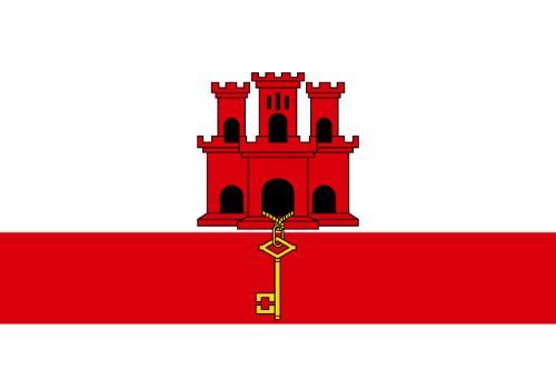 Gibraltar Flag Sticker